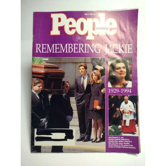 People Magazine Remembering Jackie Kennedy June 1994 Memorial Death JFK JR - Picture 1 of 6